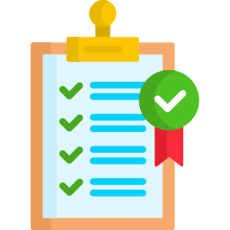 Notepad with completed tasks and a green checkmark on it