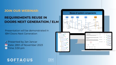 Softacus Webinar Requirements Reuse In Doors Next Generation / ELM